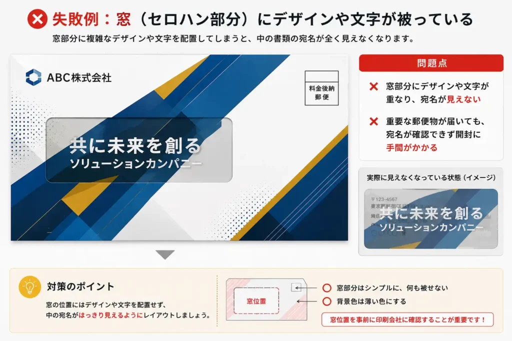会社の「窓付き封筒」をAIでデザインする罠!宛名が見えない・送れない?