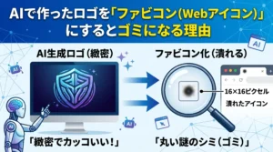 AIで作ったロゴを「ファビコン（Webアイコン）」にするとゴミになる理由