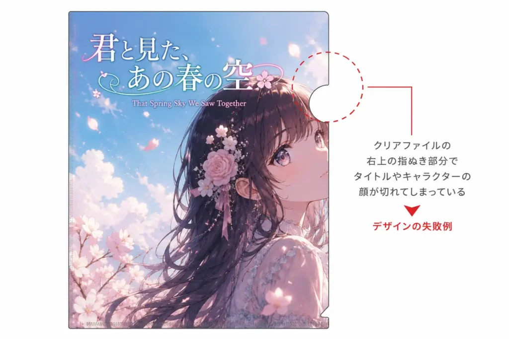 クリアファイル印刷で気を付けること