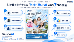 AIで作ったチラシが気持ち悪い・AIっぽく見える7つの原因