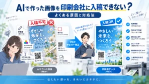AIで作った画像を印刷会社に入稿できない原因と対処法