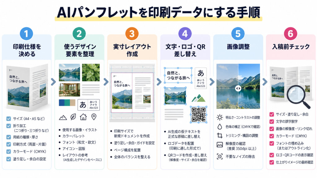 AIパンフレットを印刷用データにする手順