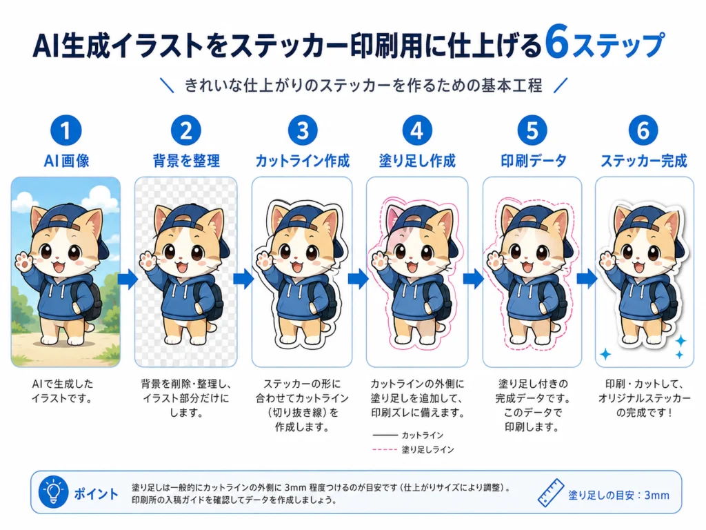 AI画像を自動トレースした複雑なカットパスと手作業で整理した滑らかなパスの比較